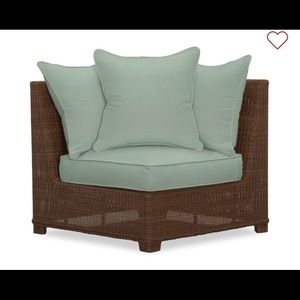 NEW Pottery Barn Palmetto Corner Sectional Cushion Slipcover, Sunbrella® Spa